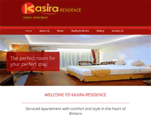 Tablet Screenshot of kasiraresidence.com